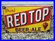 Vintage-Red-Top-Porcelain-Beer-Sign-Metal-Bar-Liquor-Alcohol-Advertising-Pub-01-pplq