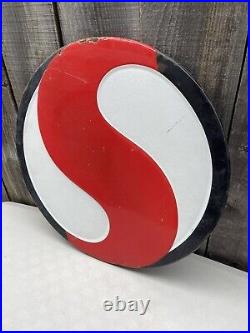 Vintage SAFEWAY 1950-60s Grocery Dairy 18 Inch Embossed Porcelain Farm Cow Sign