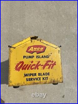 Vintage, SERVICE STATION, ANCO, Quick-Fit Windshield Wiper Service Kit Tool Box