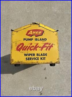 Vintage, SERVICE STATION, ANCO, Quick-Fit Windshield Wiper Service Kit Tool Box