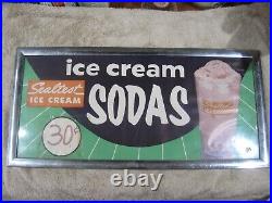 Vintage Sealtest Ice Cream Soda Sign