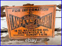 Vintage Sign Real Estate Tin 1940s