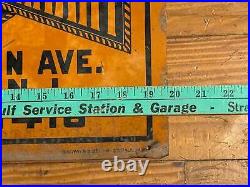 Vintage Sign Real Estate Tin 1940s