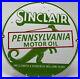 Vintage-Sinclair-Gasoline-Porcelain-Sign-Gas-Station-Motor-Oil-Dino-Pump-Plate-01-odc