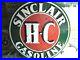 Vintage-Sinclair-Hc-Gasoline-6ft-Porcelain-Sign-Double-Sided-Getting-Hard-2-Find-01-cukb