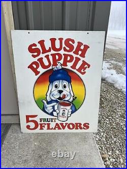 Vintage Slush Puppie Metal Single Sided Advertising Sign