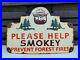 Vintage-Smokey-The-Bear-Porcelain-Sign-1956-National-Park-Forest-Service-Ranger-01-hus
