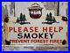 Vintage-Smokey-The-Bear-Porcelain-Sign-1956-National-Park-Forest-Service-Ranger-01-pps