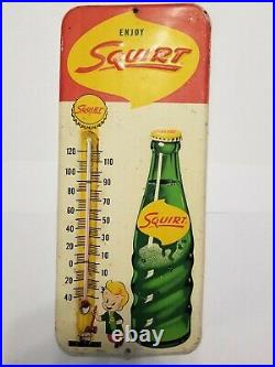 Vintage Squirt soda thermometer in good condition