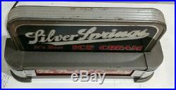 Vintage Super Rare Silver Springs Cincinnati Deco Ice Cream Sign Light Display