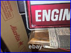 Vintage Tecumseh Factory Service Engines/Transmissions Embossed Sign