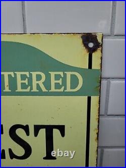 Vintage Texaco Porcelain Restroom Sign Gas Station Toilet Marker Bathroom Dealer