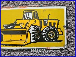 Vintage Tonka Loader Porcelain Enamel Sign 12 X 5 Rare Find