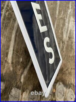 Vintage Us Tires Embossed Metal Sign Service Station Gas Oil Auto Parts Mechanic