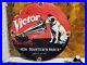 Vintage-Victor-Porcelain-Sign-Rca-His-Masters-Voice-Nipper-Dog-Victrola-Music-01-pau