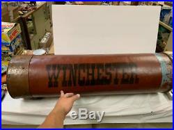 Vintage WINCHESTER Shotgun Shell Store Display Sign GAS OIL SODA COLA HUNTING