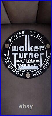 Vintage Walker Turner Power Tool Advertising Salesman Cardboard Sign