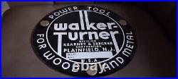 Vintage Walker Turner Power Tool Advertising Salesman Cardboard Sign