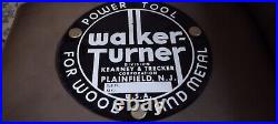 Vintage Walker Turner Power Tool Advertising Salesman Cardboard Sign