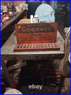 Vintage Wall Mount Metal Lined Coronet Sign