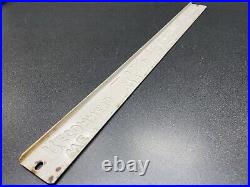 Vintage We Recommend Blue Ribbon Bread Embossed Metal Door Push Sign Advertising