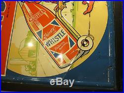 Vintage Whistle Cola Sign Vess St. Louis 1940s