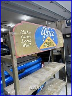 Vintage Whiz Advertising Rack Sign Great for Whiz Can Display