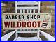 Vintage-Wildroot-Barber-Shop-Sign-Embossed-Tin-Original-Authentic-Real-Deal-01-rp