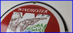 Vintage Winchester Porcelain Sign Hunting Advertisement Gas Station Sign Vintage Winchester Porcelain Sign Hunting Advertisement Gas Station Sign