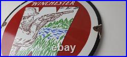 Vintage Winchester Porcelain Sign Hunting Advertisement Gas Station Sign Vintage Winchester Porcelain Sign Hunting Advertisement Gas Station Sign