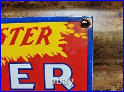 Vintage Winchester Porcelain Sign Leader Loaded Shot Shells Shotgun Gun Rifle