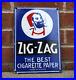 Vintage-Zig-Zag-Porcelain-Sign-Cigarette-Papers-Smoking-Tobacco-Gas-Oil-Rare-Ad-01-oust