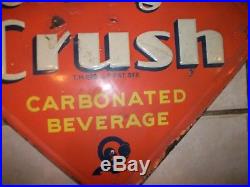 Vintage original Orange Crush Sign