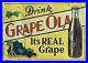 Vintage-original-advertising-Grape-Ola-soda-metal-sign-27-5-x-19-5-01-uc