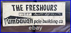 Vintage original metal advertising sign