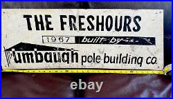 Vintage original metal advertising sign