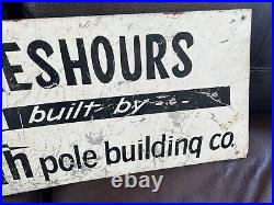 Vintage original metal advertising sign