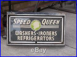 Vtg 1930's Advertising Neon Sign Speed Queen Washers Refrigerators NEON PRODUCTS