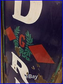 Vtg. 1930's Goodrich Tires Porcelain 78 Sign Advertisement Frame RARE AMAZING