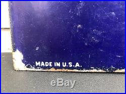 Vtg 1934 Havoline Motor Oil Wax Free Double Sided Porcelain Sign 21 Texaco Rare