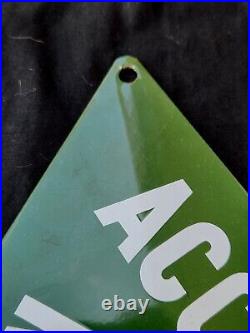 Vtg 1948 Accident Prevention Counsel Of Puerto Rico Advertising Sign Cruz Verde