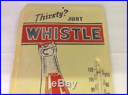 Whistle Orange Solda Vintage Advertising Thermometer Sign 873-S